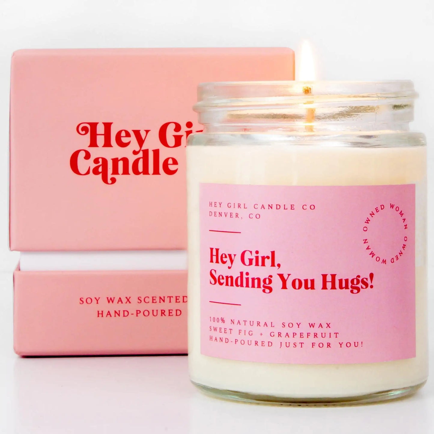 Hug in A Jar Candles [Sweet Fig & Grapefruit] 13 oz