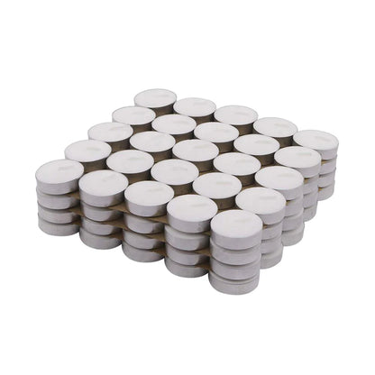 Unscented 4- Hour Tealight Candles [100 Pack]